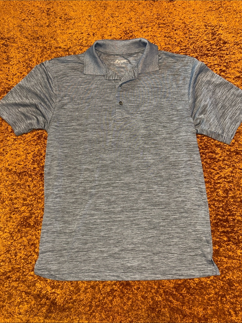 PARAGON Gray Polo Shirt Short Sleeve Casual